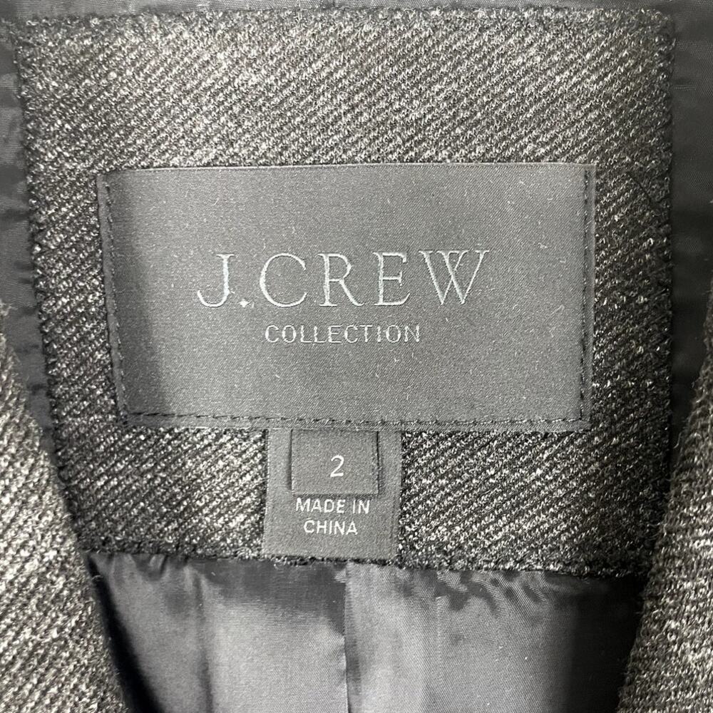 J.Crew Collection Button Front Blazer Stretch Classic Preppy Casual Womens Sz 2 - Picture 15 of 15